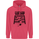 Leg Day Funny Bodybuilding Gym Training Childrens Kids Hoodie Heliconia