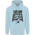 Leg Day Funny Bodybuilding Gym Training Childrens Kids Hoodie Light Blue