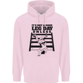 Leg Day Funny Bodybuilding Gym Training Childrens Kids Hoodie Light Pink