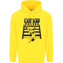 Leg Day Funny Bodybuilding Gym Training Childrens Kids Hoodie Yellow