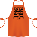 Leg Day Funny Bodybuilding Gym Training Cotton Apron 100% Organic Orange