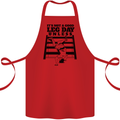Leg Day Funny Bodybuilding Gym Training Cotton Apron 100% Organic Red