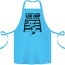 Leg Day Funny Bodybuilding Gym Training Cotton Apron 100% Organic Turquoise