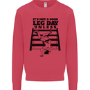 Leg Day Funny Bodybuilding Gym Training Kids Sweatshirt Jumper Heliconia