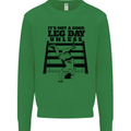 Leg Day Funny Bodybuilding Gym Training Kids Sweatshirt Jumper Irish Green