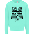 Leg Day Funny Bodybuilding Gym Training Kids Sweatshirt Jumper Peppermint