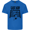 Leg Day Funny Bodybuilding Gym Training Kids T-Shirt Childrens Royal Blue