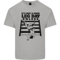 Leg Day Funny Bodybuilding Gym Training Kids T-Shirt Childrens Sports Grey