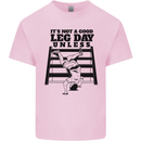 Leg Day Funny Bodybuilding Gym Training Mens Cotton T-Shirt Tee Top Light Pink