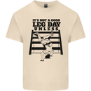 Leg Day Funny Bodybuilding Gym Training Mens Cotton T-Shirt Tee Top Natural