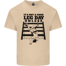 Leg Day Funny Bodybuilding Gym Training Mens Cotton T-Shirt Tee Top Sand