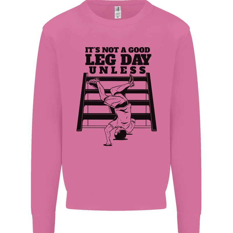 Leg Day Funny Bodybuilding Gym Training Mens Sweatshirt Jumper Azalea