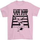 Leg Day Funny Bodybuilding Gym Training Mens T-Shirt 100% Cotton Light Pink