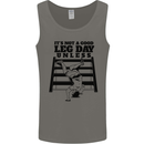 Leg Day Funny Bodybuilding Gym Training Mens Vest Tank Top Charcoal