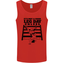 Leg Day Funny Bodybuilding Gym Training Mens Vest Tank Top Red