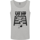 Leg Day Funny Bodybuilding Gym Training Mens Vest Tank Top Sports Grey