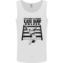 Leg Day Funny Bodybuilding Gym Training Mens Vest Tank Top White