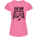 Leg Day Funny Bodybuilding Gym Training Womens Petite Cut T-Shirt Azalea