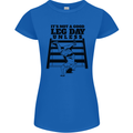 Leg Day Funny Bodybuilding Gym Training Womens Petite Cut T-Shirt Royal Blue