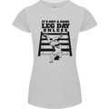 Leg Day Funny Bodybuilding Gym Training Womens Petite Cut T-Shirt Sports Grey