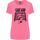 Leg Day Funny Bodybuilding Gym Training Womens Wider Cut T-Shirt Azalea