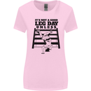 Leg Day Funny Bodybuilding Gym Training Womens Wider Cut T-Shirt Light Pink