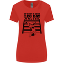 Leg Day Funny Bodybuilding Gym Training Womens Wider Cut T-Shirt Red