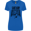 Leg Day Funny Bodybuilding Gym Training Womens Wider Cut T-Shirt Royal Blue