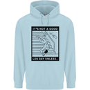 Leg Day Funny Gym Bodybuilding Training Top Childrens Kids Hoodie Light Blue