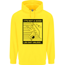 Leg Day Funny Gym Bodybuilding Training Top Childrens Kids Hoodie Yellow