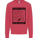 Leg Day Funny Gym Bodybuilding Training Top Kids Sweatshirt Jumper Heliconia