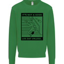 Leg Day Funny Gym Bodybuilding Training Top Kids Sweatshirt Jumper Irish Green