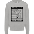 Leg Day Funny Gym Bodybuilding Training Top Kids Sweatshirt Jumper Sports Grey