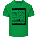 Leg Day Funny Gym Bodybuilding Training Top Kids T-Shirt Childrens Irish Green