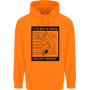 Leg Day Funny Gym Bodybuilding Training Top Mens 80% Cotton Hoodie Orange