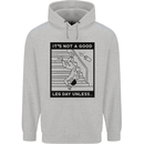 Leg Day Funny Gym Bodybuilding Training Top Mens 80% Cotton Hoodie Sports Grey