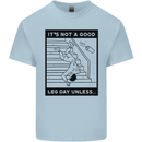 Leg Day Funny Gym Bodybuilding Training Top Mens Cotton T-Shirt Tee Top Light Blue