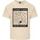 Leg Day Funny Gym Bodybuilding Training Top Mens Cotton T-Shirt Tee Top Natural
