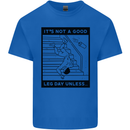 Leg Day Funny Gym Bodybuilding Training Top Mens Cotton T-Shirt Tee Top Royal Blue