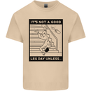 Leg Day Funny Gym Bodybuilding Training Top Mens Cotton T-Shirt Tee Top Sand