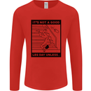 Leg Day Funny Gym Bodybuilding Training Top Mens Long Sleeve T-Shirt Red