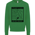 Leg Day Funny Gym Bodybuilding Training Top Mens Sweatshirt Jumper Irish Green