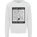 Leg Day Funny Gym Bodybuilding Training Top Mens Sweatshirt Jumper White