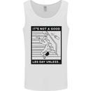 Leg Day Funny Gym Bodybuilding Training Top Mens Vest Tank Top White