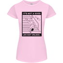 Leg Day Funny Gym Bodybuilding Training Top Womens Petite Cut T-Shirt Light Pink