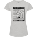 Leg Day Funny Gym Bodybuilding Training Top Womens Petite Cut T-Shirt Sports Grey