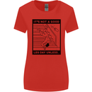 Leg Day Funny Gym Bodybuilding Training Top Womens Wider Cut T-Shirt Red