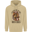 Legends in Love With Dogs German Shepherd Mens 80% Cotton Hoodie Sand