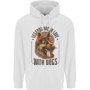 Legends in Love With Dogs German Shepherd Mens 80% Cotton Hoodie White