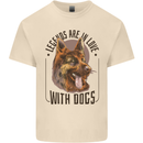 Legends in Love With Dogs German Shepherd Mens Cotton T-Shirt Tee Top Natural